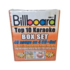NEW Billboard Top 10 Karaoke Vol. 2 by Karaoke CD Aug-2005 4 Discs Sybersound